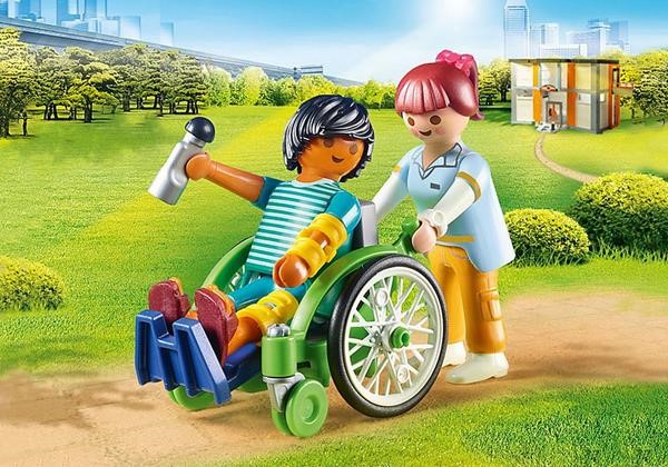 PLAYMOBIL 70193 patient in a wheelchair, construction toys