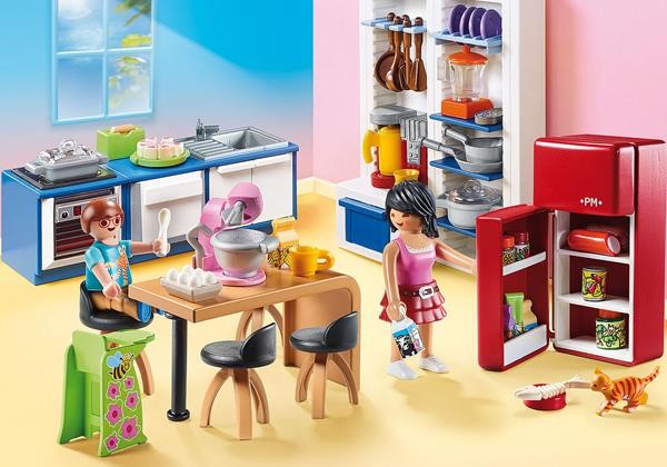 PLAYMOBIL 70206 family kitchen, construction toys