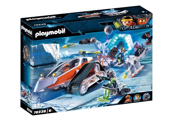 PLAYMOBIL TOP AGENTS SPY TEAM COMMAND SLED 70230