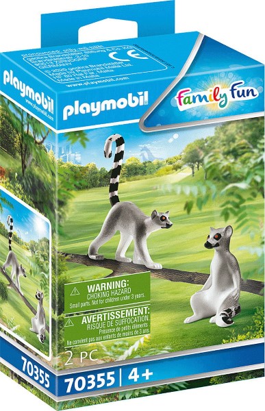 PLAYMOBIL FAMILY FUN RING-TAILED LEMURS  BAG  70355