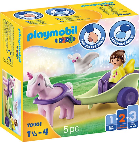 Playmobil 123: Unicorn Carriage with Fairy 70401