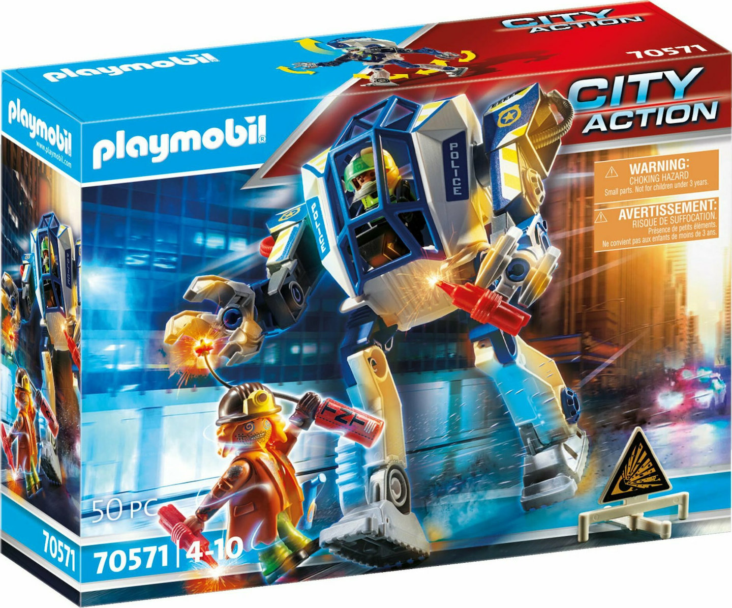 Playmobil City Action: Αστυνομικό Ρομπότ & Ληστής 70571