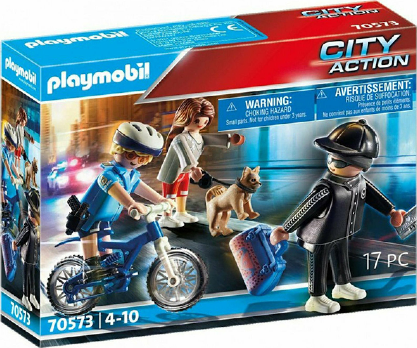 Playmobil City Action: Αστυνομικός με Ποδήλατο & Πορτοφολάς 70573