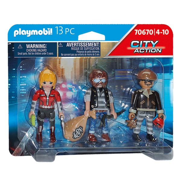 Playmobil City Action Figure set Crooks 70670