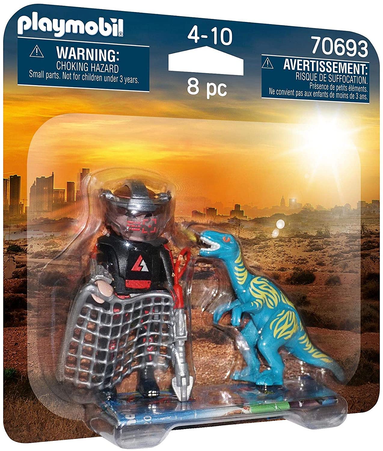 Playmobil Duo Pack Velociraptor with Dino Catcher 70693