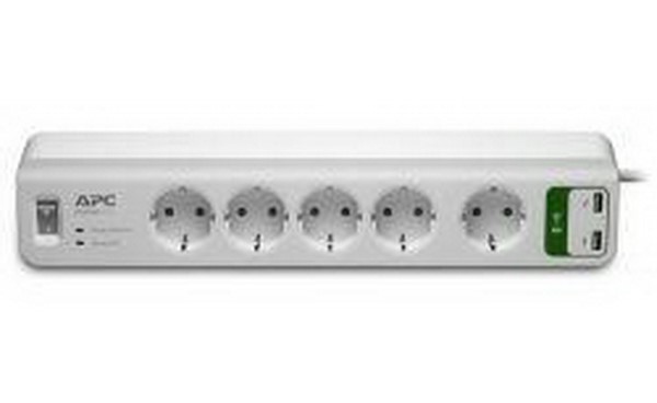 APC  Essential SURGE ARREST 5 ,2 port USB