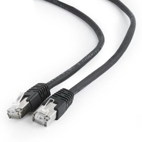 CABLEXPERT FTP CAT6 PATCH CORD BLACK 0,5M