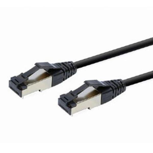 CABLEXPERT S-FTP CAT. 8 LSZH PATCH CORD BLACK 0.25M