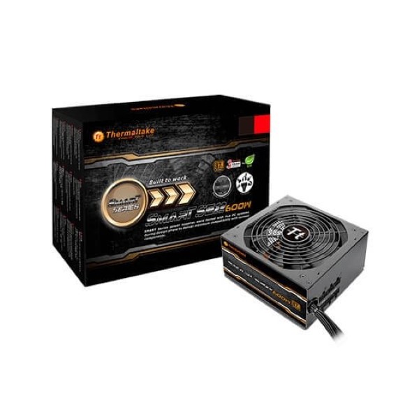 THERMALTAKE SUPPLY ATX 600W SMART SE2 BLACK 87% EFFICIENCY / SEMI MODULAR / FAN 140MM PS-SPS-0600MSAWE-1