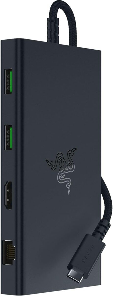 RAZER USB C Dock Station – 11 Ports – USB A/C – PD 85W – 4K HDMI – SD Card – Gigabit Ethernet