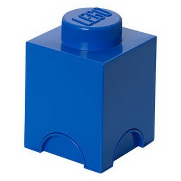 ROOM COPENHAGEN LEGO STORAGE BRICK 1 BLUE, STORAGE BOX BLUE
