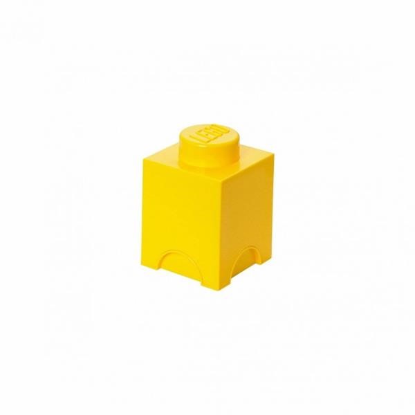 ROOM COPENHAGEN LEGO STORAGE BRICK 1 YELLOW, STORAGE BOX YELLOW