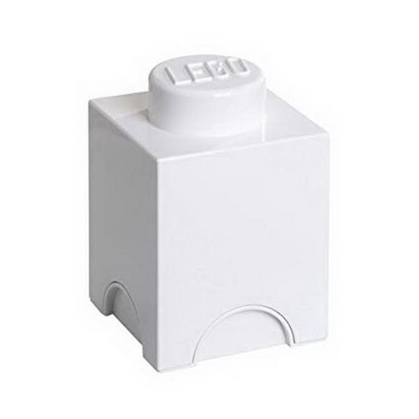 ROOM COPENHAGEN LEGO STORAGE BRICK 1 WHITE, STORAGE BOX WHITE