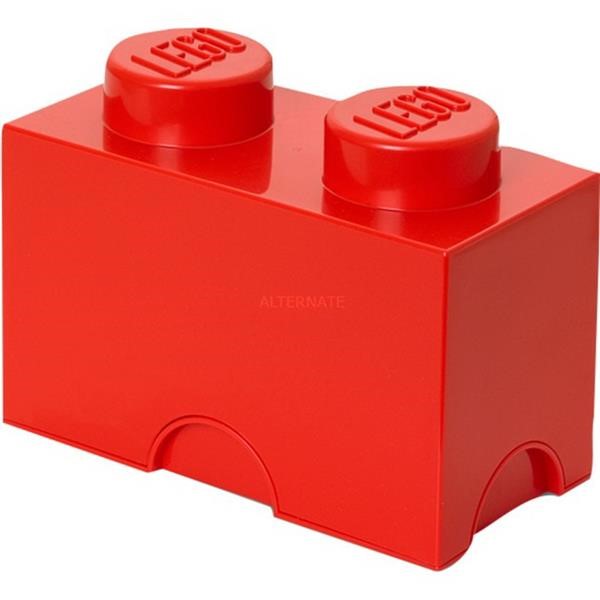 ROOM COPENHAGEN LEGO STORAGE BRICK 2 RED, STORAGE BOX RED