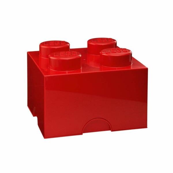 ROOM COPENHAGEN LEGO STORAGE BRICK 4 RED, STORAGE BOX RED