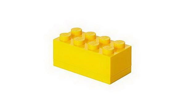 ROOM COPENHAGEN LEGO MINI BOX 8 YELLOW STORAGE BOX YELLOW