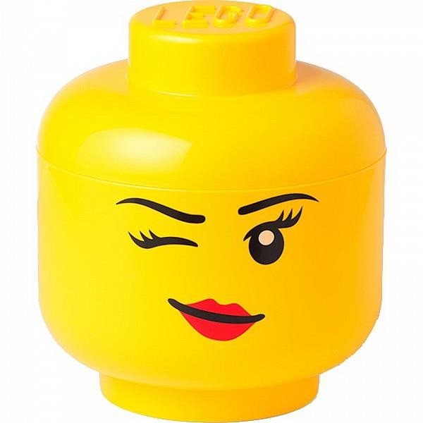 ROOM COPENHAGEN LEGO STORAGE HEAD "WHINKY" SMALL STORAGE BOX YELLOW
