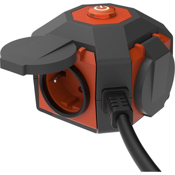 REV POWERGLOBE MULTI SOCKET 4XSCHUKO  1,4M