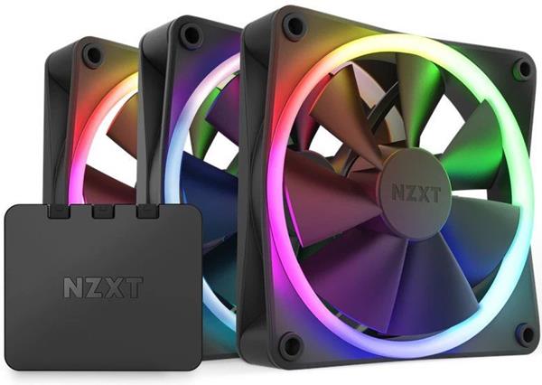 NZXT F120 RGB TRIPLE BK 120X120X26 RF-R12TF-B1