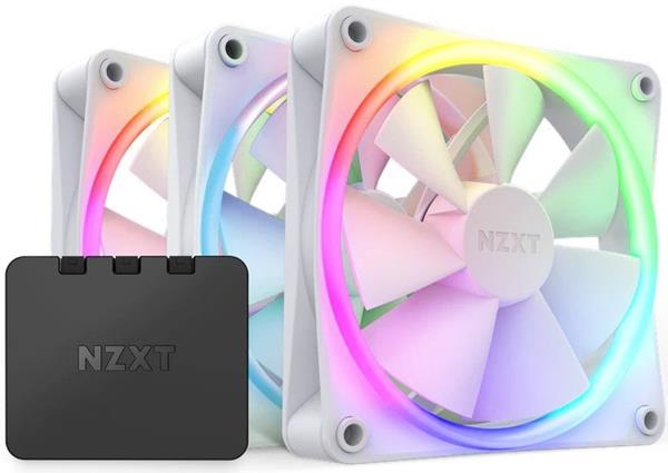 NZXT F120 RGB TRIPLE WH 120X120X26 RF-R12TF-W1