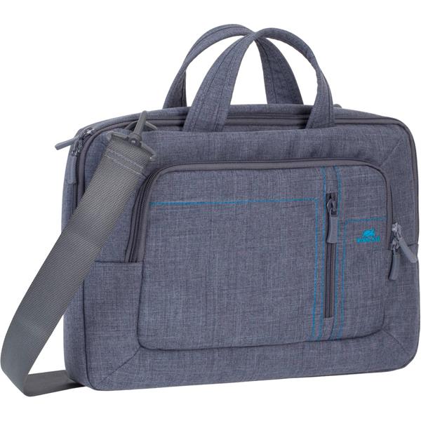 RIVACASE 7520 BAG 13.3 GREY CANVAS MATERIAL