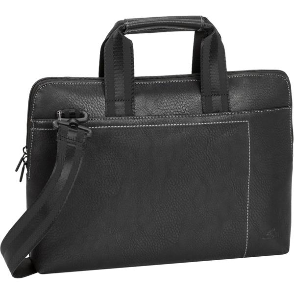 RIVACASE 8920 PU BLACK SLIM LAPTOP BAG 13,3