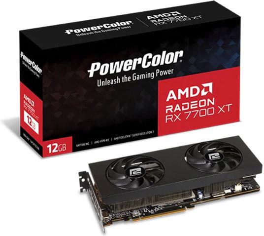 VGA PowerColor Radeon Powercolor RX 7700XT 12GB (Dual Fan)