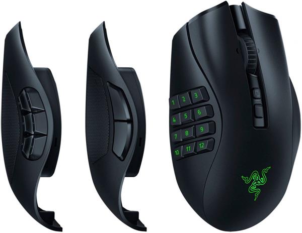 RAZER NAGA V2 PRO – WIRELESS MODULAR MMO GAMING MOUSE- 30K DPI OPTICAL SENSOR – 300HR BATTERY