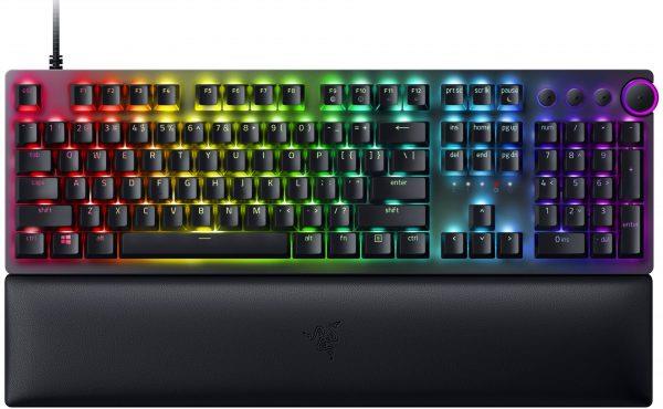 RAZER HUNTSMAN V2 – RGB OPTICAL GAMING KEYBOARD (CLICKY PURPLE SWITCH) – US LAYOUT