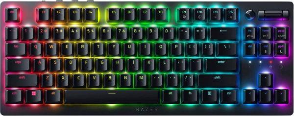 RAZER DEATHSTALKER V2 PRO TKL – WIRELESS – LOW PROFILE – LINEAR RED – OPTICAL SWITCHES – RGB