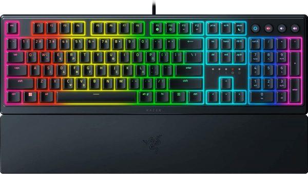 RAZER ORNATA V3 GAMING KEYBOARD – LOW PROFILE MECHA-MEMBRANE SWITCHES – SPLIT RESIST – RGB – GR