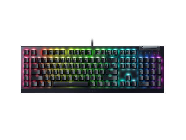 RAZER BLACKWIDOW V4 X – RGB GAMING MECHANICAL KEYBOARD – MACRO KEYS – YELLOW LINEAR SWITCHES