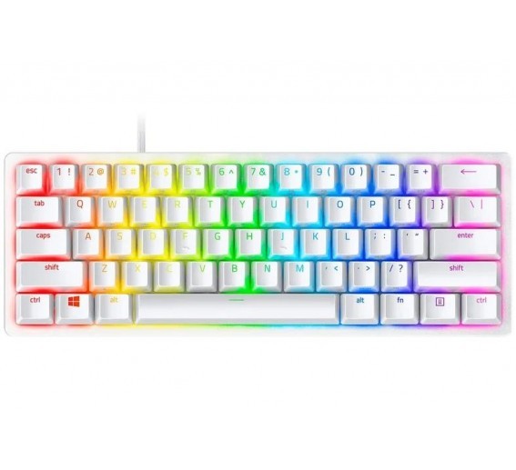 Razer HUNTSMAN V3 PRO MINI WHITE ANALOG -  60% Optical Gaming Keyboard - Rapid Trigger - US Layout