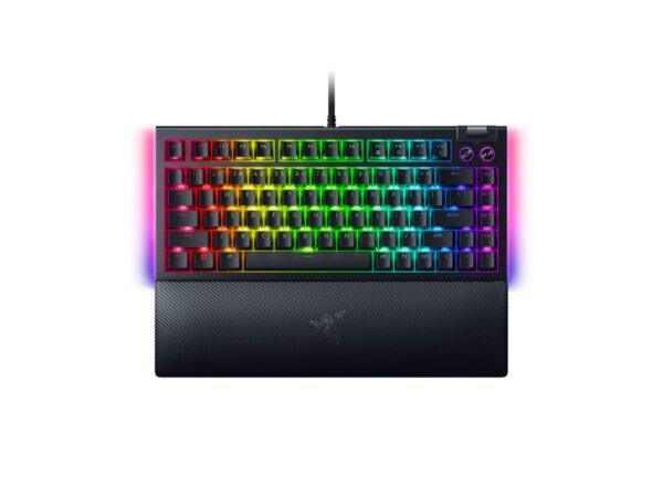 RAZER BLACKWIDOW V4 75% – MECHANICAL RGB GAMING KEYBOARD – HOT-SWAPPABLE – ORANGE TACTILE SWITCHES