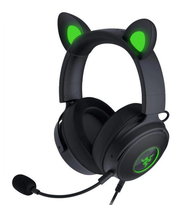 RAZER KRAKEN KITTY V2 PRO – BLACK – RGB – USB 7.1 GAMING HEADSET – KITTY, BEAR, BUNNY EARS