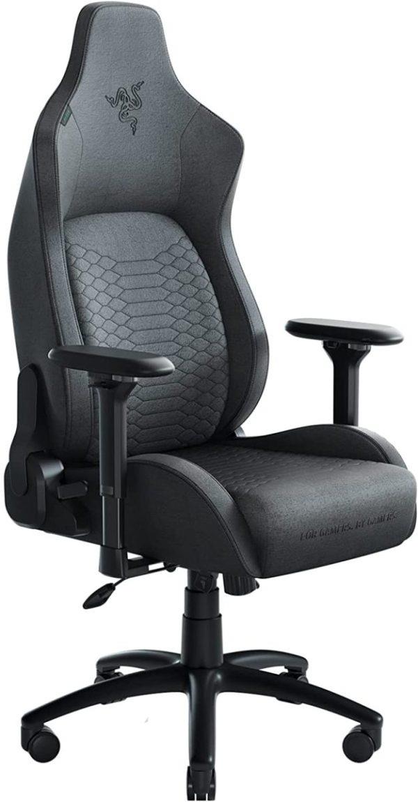 RAZER ISKUR FABRIC DARK GREY GAMING CHAIR WITH BUILT-IN LUMBAR SUPPORT