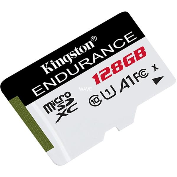 KINGSTON HIGH ENDURANCE 128 GB MICROSDHC, MEMORY CARD  WHITE / BLACK, UHS-I  U1 , CLASS 10, A1