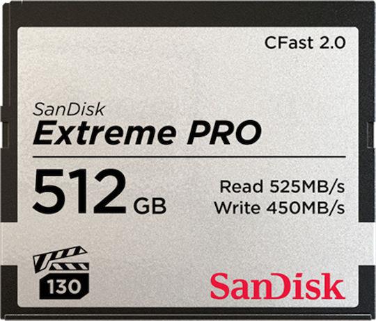 SanDisk CFAST 2.0 VPG130   512GB Extreme Pro