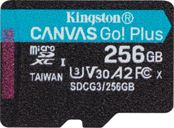 KINGSTON MICROSD256GB CANVAS GO! PLUS