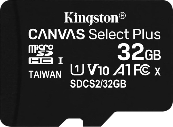 KINGSTON MICROSD32GB CANVAS SELECT+ SDCS2 SP