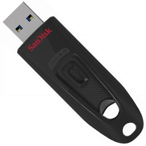 SANDISK USB STICK ULTRA 32GB, USB FLASH DRIVE BLACK RED