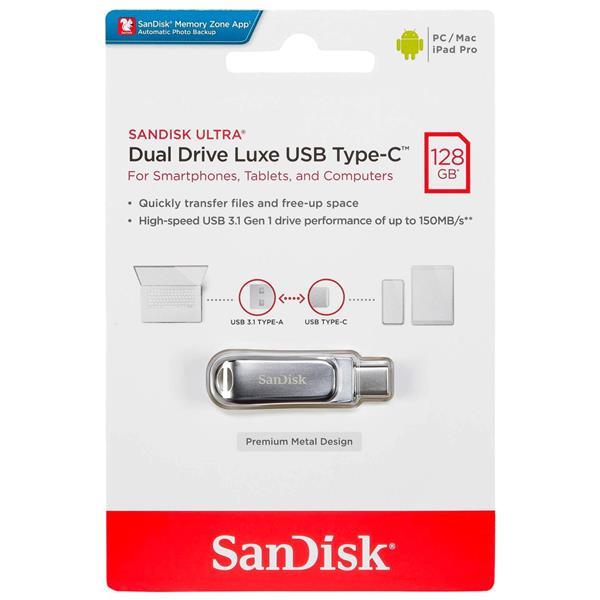 SANDISK ULTRA DUAL DRIVE LUXE 128GB USB TYPE-C SDDDC4-128G-G46