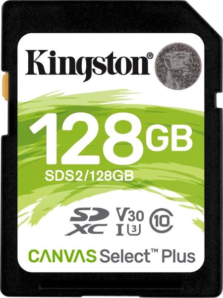 KINGSTON SD 128GB CANVAS SELECT - UHS-I U3