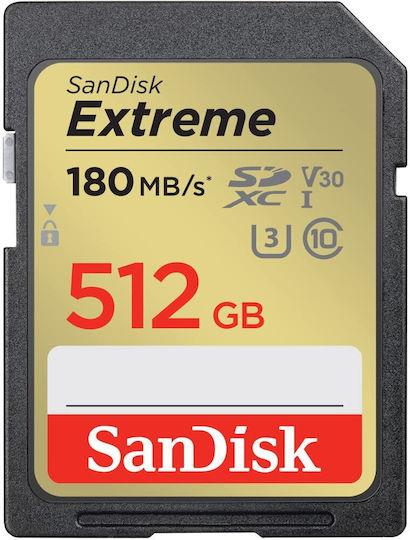 SanDisk Extreme SDXC  512GB UHS-I C10 U3 V30