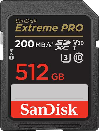 SanDisk Extreme Pro SDXC   512GB UHS-I C10 U3 V30