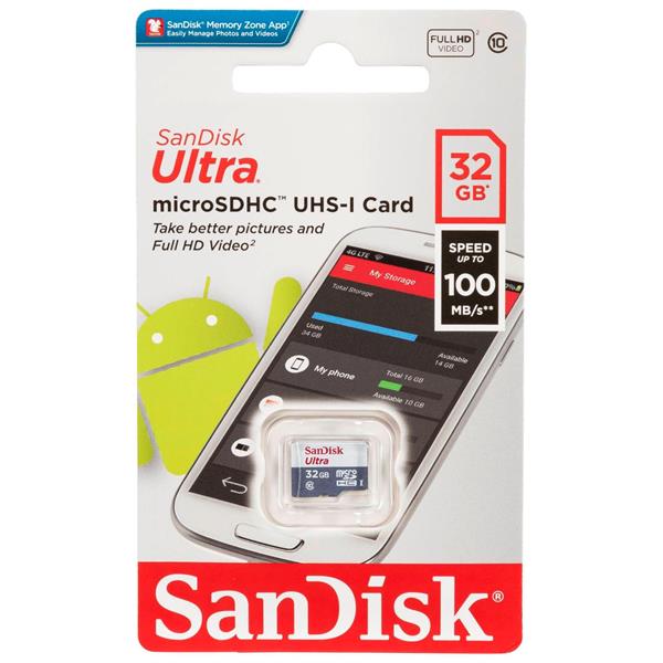SANDISK ULTRA LITE MICROSDHC 32GB 100MB/S  SDSQUNR-032G-GN3MN