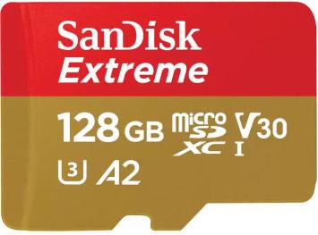 SanDisk microSDXC V30 A2   128GB Extreme A2 C10 V30 UHS-I U3