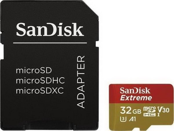 SANDISK SDSQXAF-032G-GN6MA MICROSD 32GB EXTR 100MB +AD RESDE A1 SDK