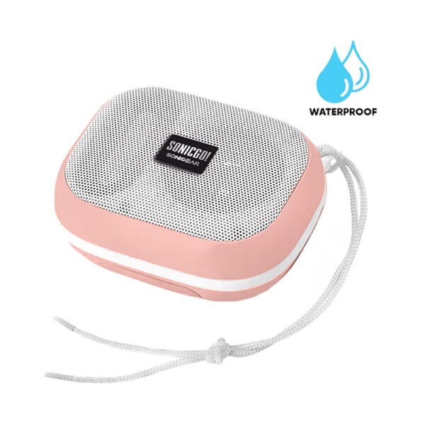 SONICGEAR PORTABLE BT5.3 WATERPROOF SPEAKER SONICGO! 101 AQUA PINK