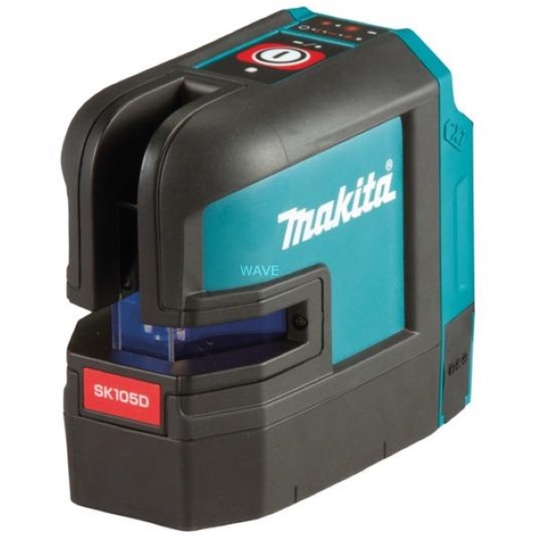 MAKITA CORDLESS CROSS-LINE LASER SK105DZ, 12V MAX., CROSS LINE LASER BLACK - BLUE, RED LASER LINES, WITHOUT BATTERY AND CHARGER